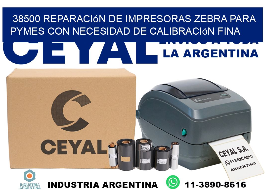 38500 reparación de impresoras zebra para pymes con necesidad de calibración fina