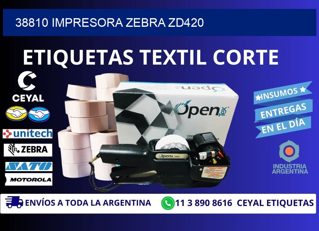 38810 Impresora Zebra ZD420