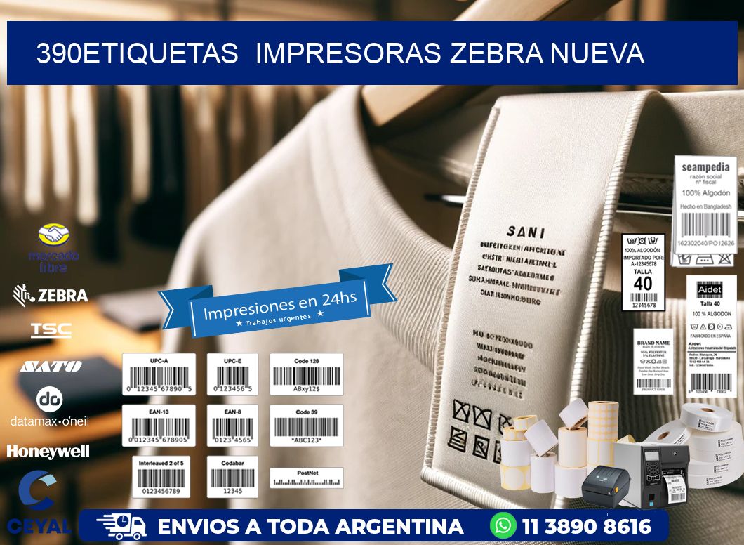 390etiquetas  impresoras zebra nueva