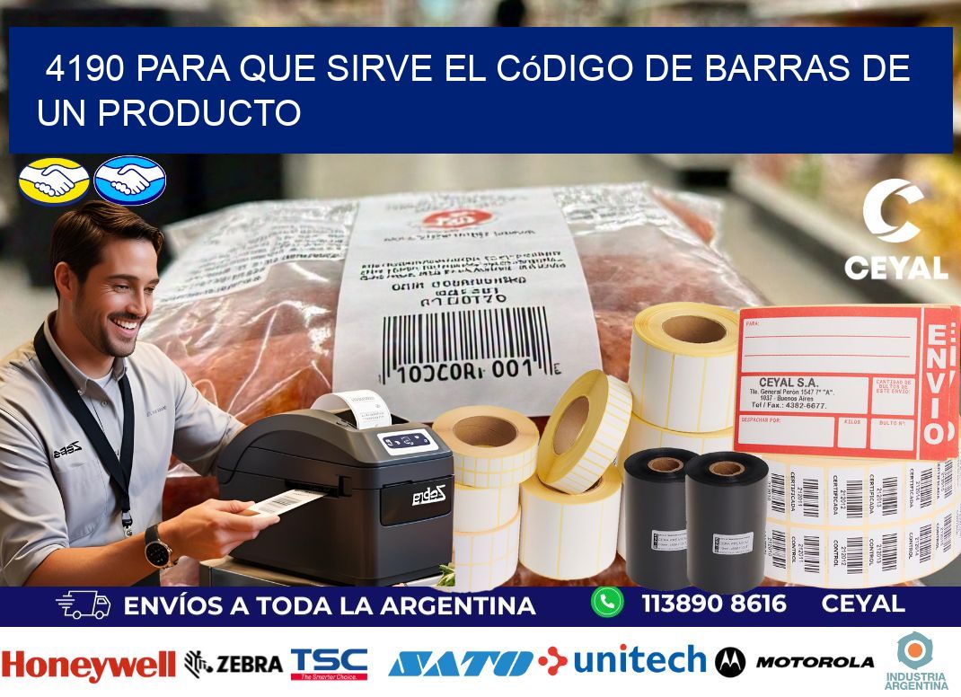 4190 Para que sirve el código de barras de un producto