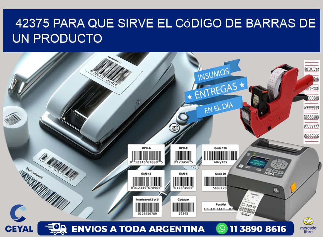 42375 Para que sirve el código de barras de un producto