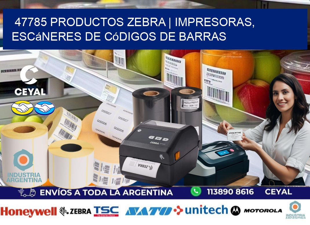 47785 Productos Zebra | Impresoras, escáneres de códigos de barras