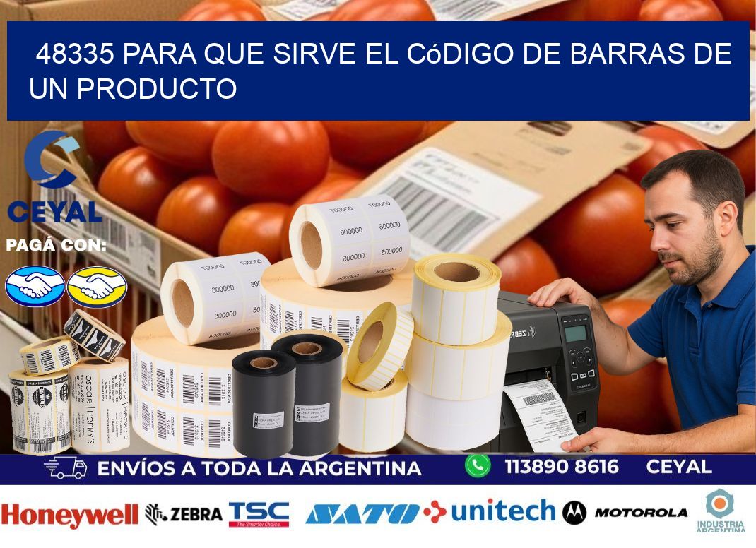 48335 Para que sirve el código de barras de un producto