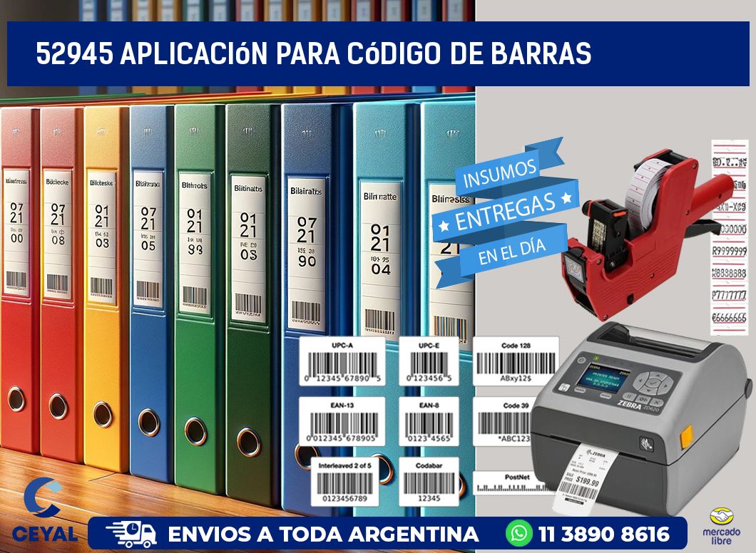 52945 Aplicación para código de barras