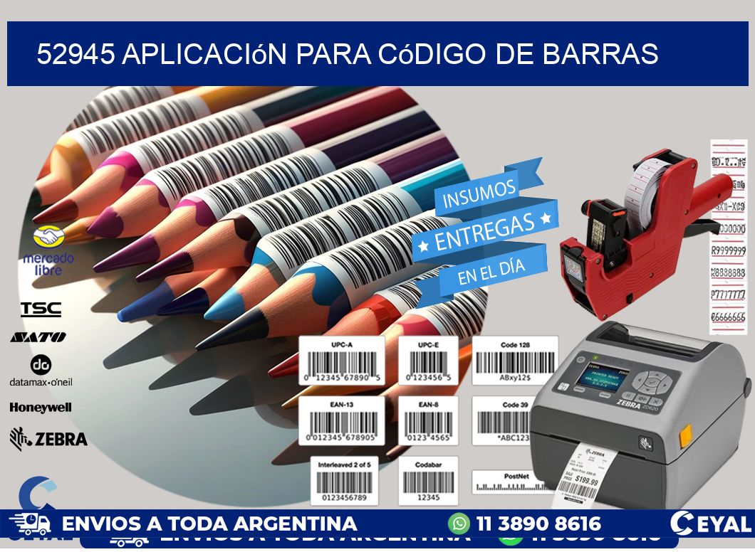 52945 Aplicación para código de barras
