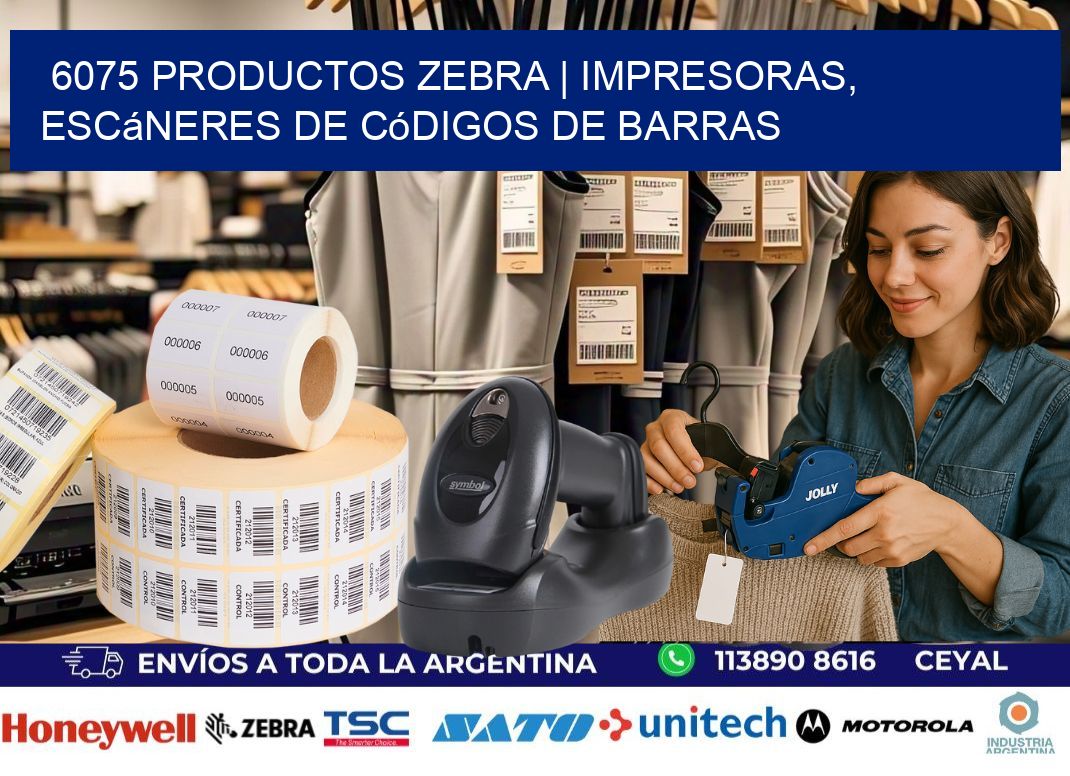 6075 Productos Zebra | Impresoras, escáneres de códigos de barras