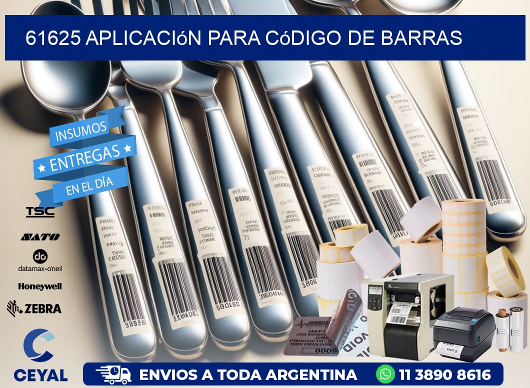 61625 Aplicación para código de barras