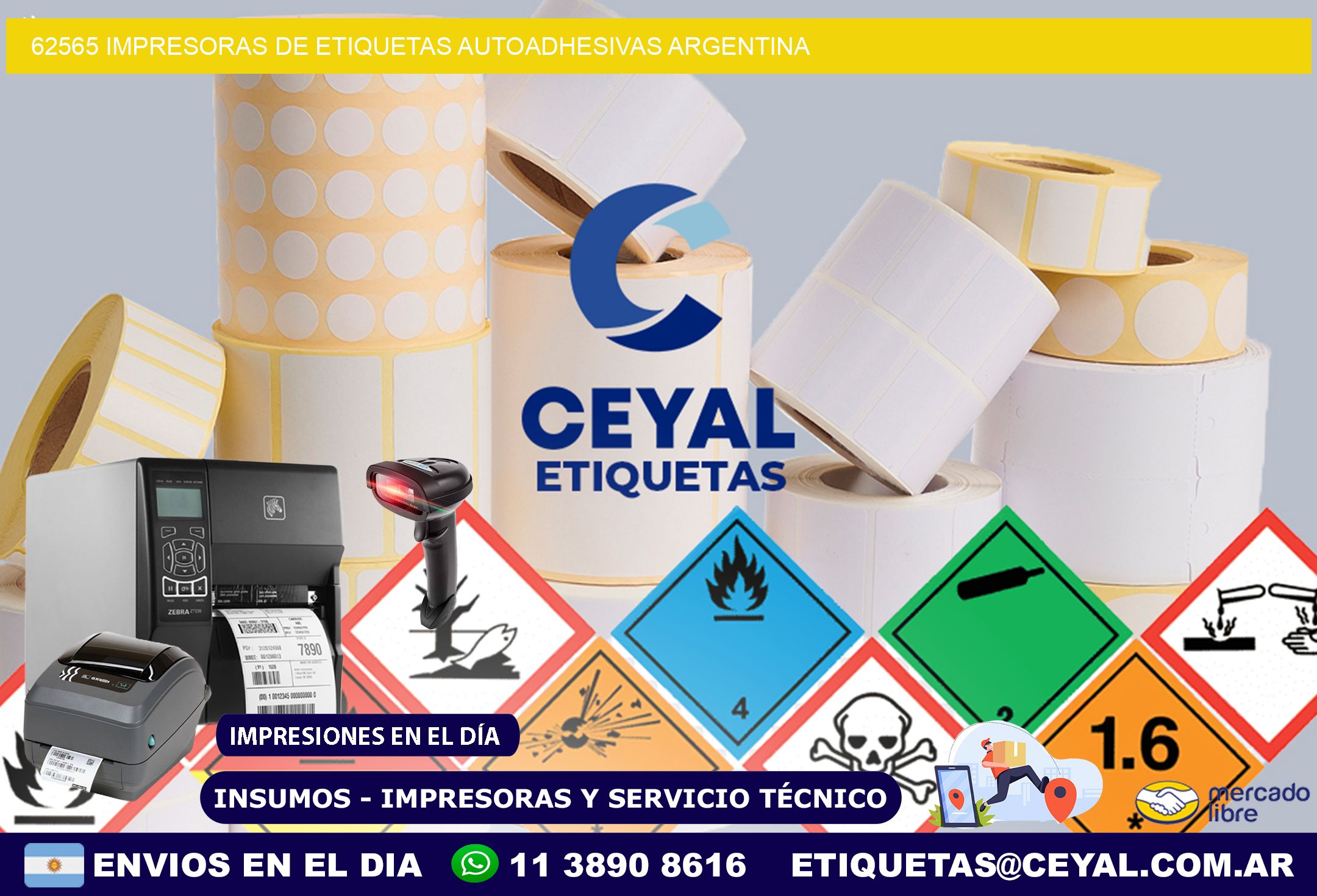 62565 Impresoras de etiquetas autoadhesivas argentina