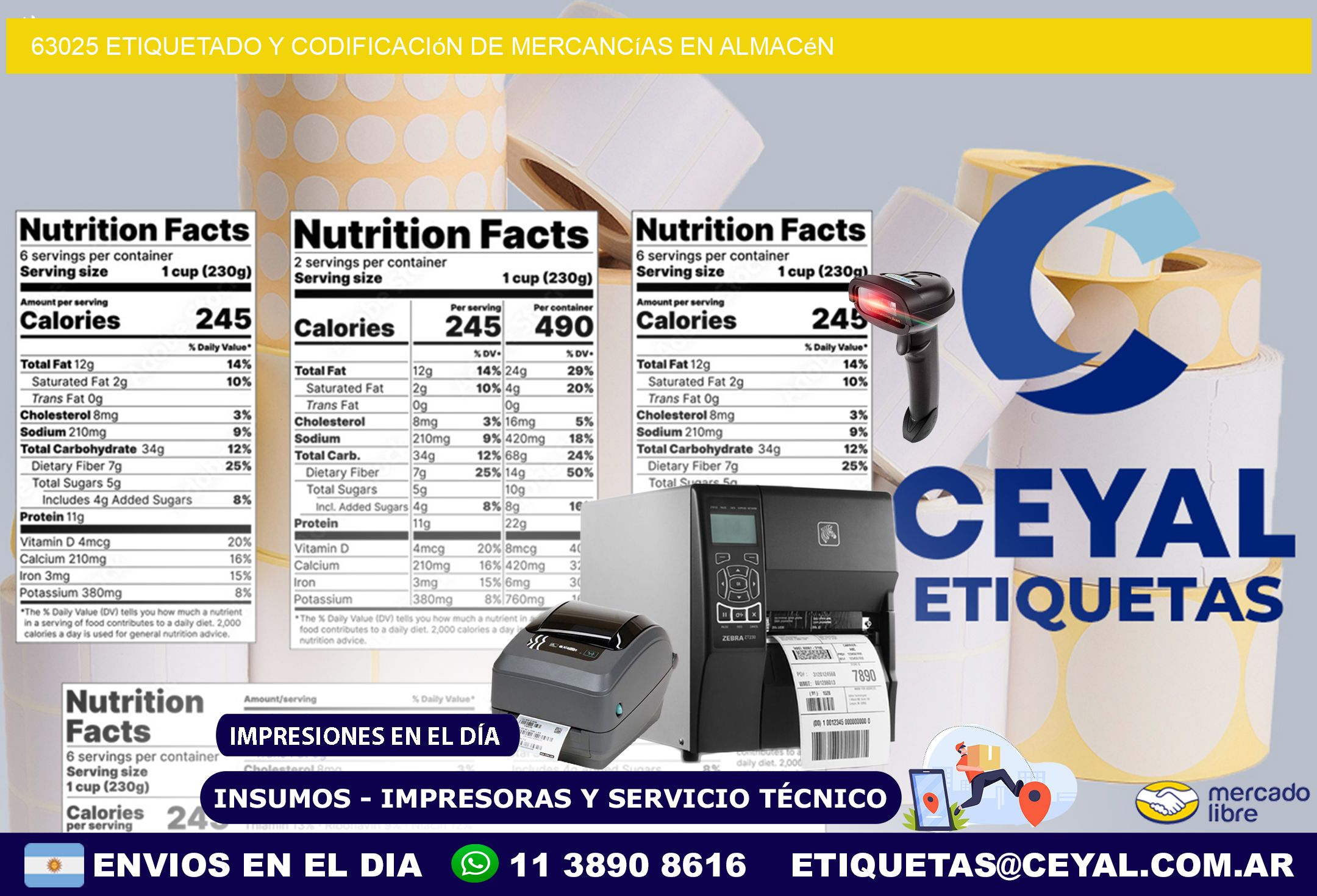 63025 Etiquetado y codificación de mercancías en almacén