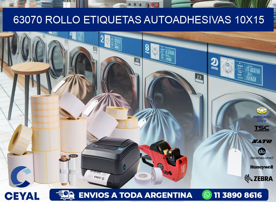 63070 Rollo Etiquetas autoadhesivas 10x15