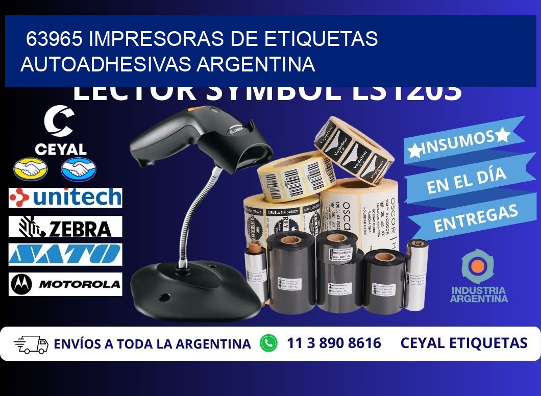 63965 Impresoras de etiquetas autoadhesivas argentina