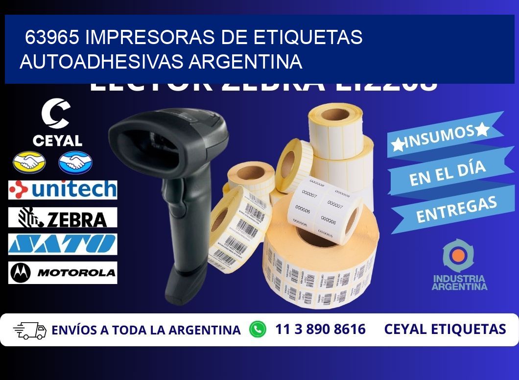 63965 Impresoras de etiquetas autoadhesivas argentina
