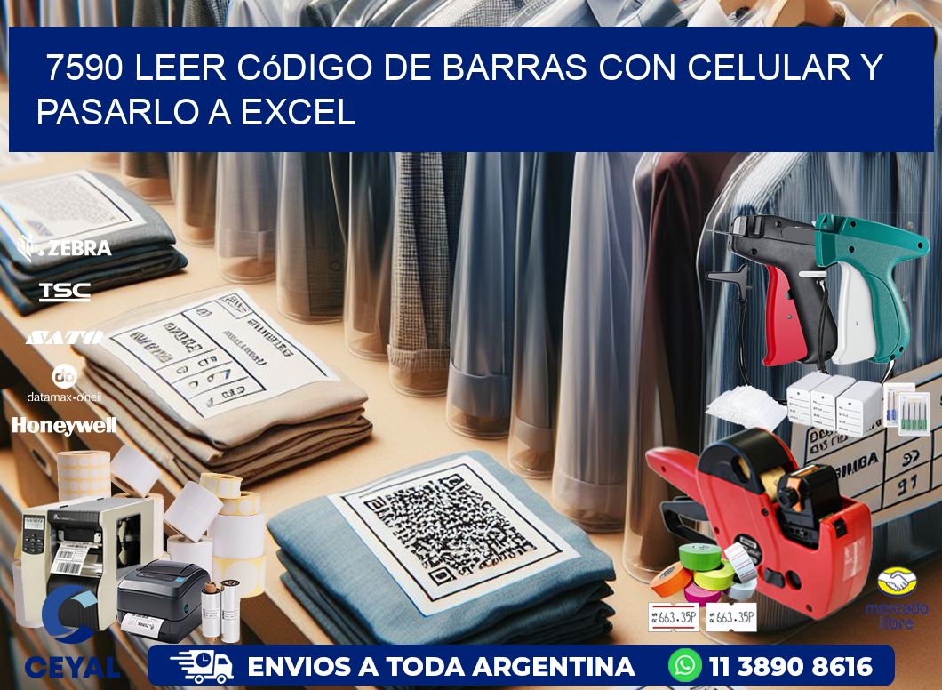 7590 Leer código de barras con celular y pasarlo a Excel