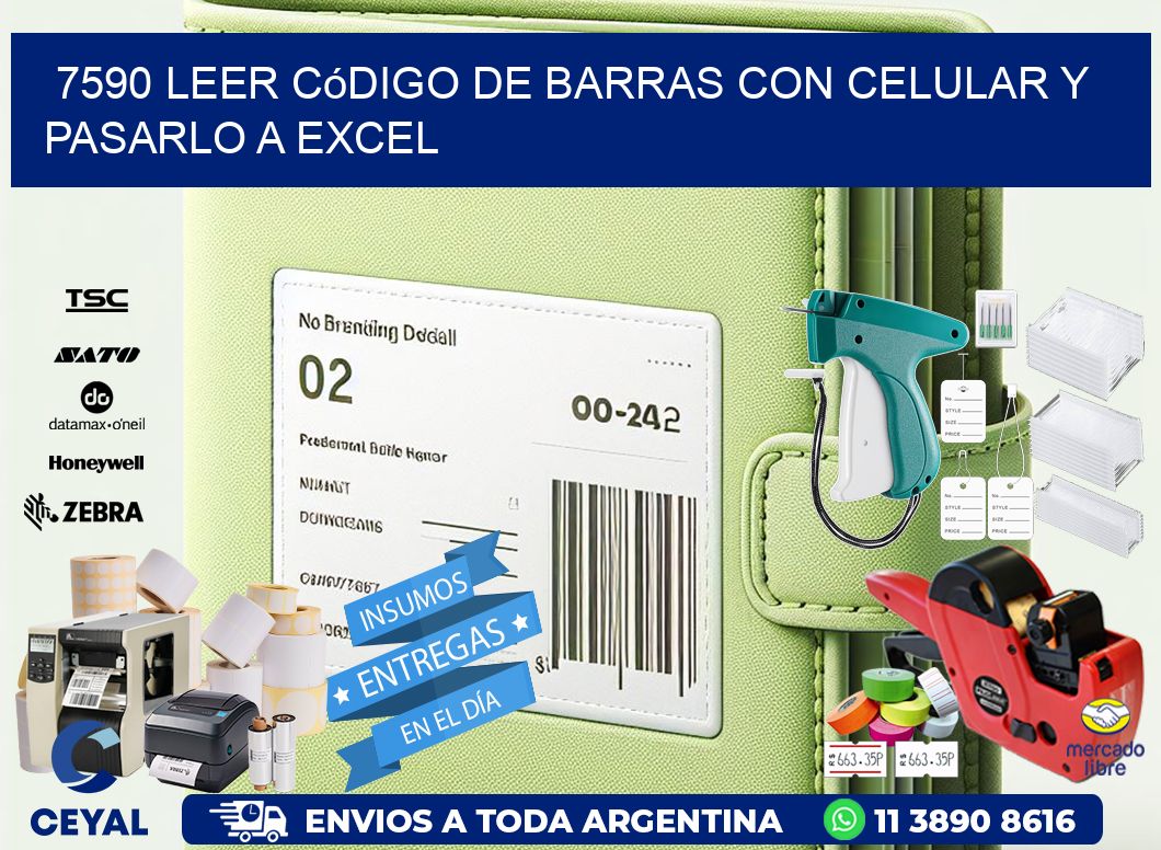 7590 Leer código de barras con celular y pasarlo a Excel