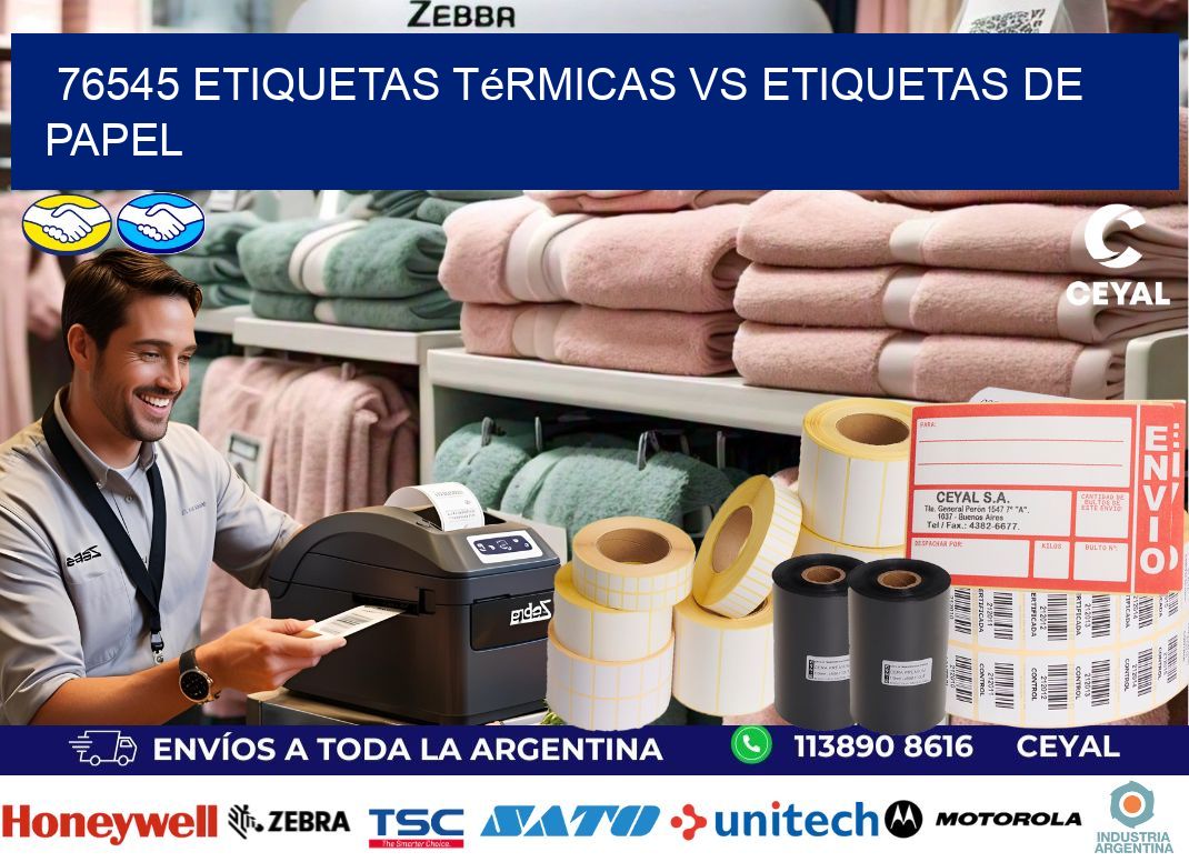 76545 etiquetas térmicas vs etiquetas de papel