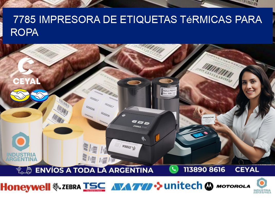 7785 impresora de etiquetas térmicas para ropa