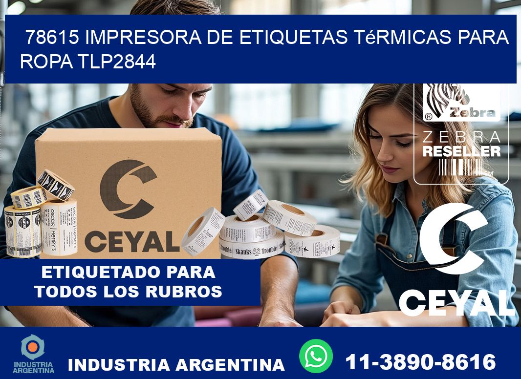 78615 impresora de etiquetas térmicas para ropa TLP2844