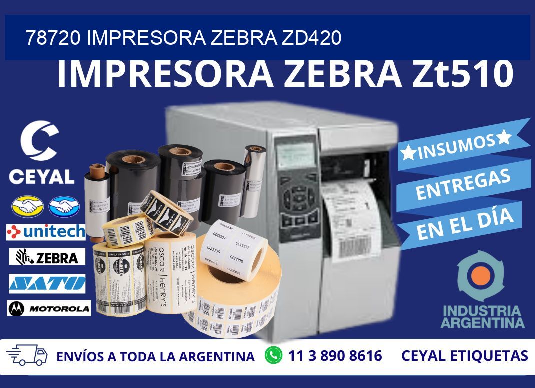 78720 Impresora Zebra ZD420