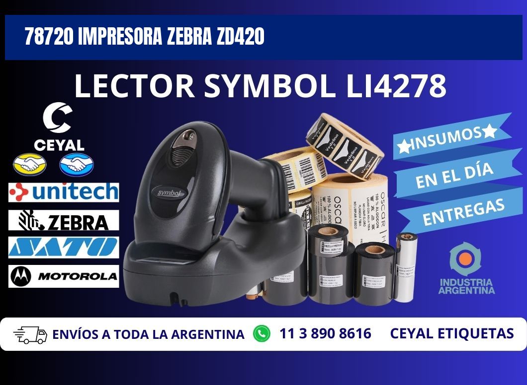 78720 Impresora Zebra ZD420