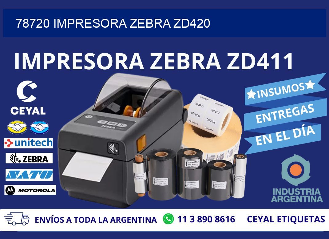 78720 Impresora Zebra ZD420