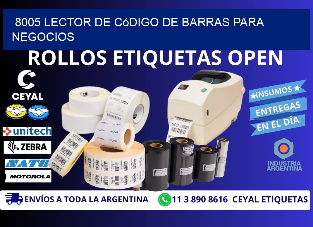 8005 Lector de código de barras para negocios
