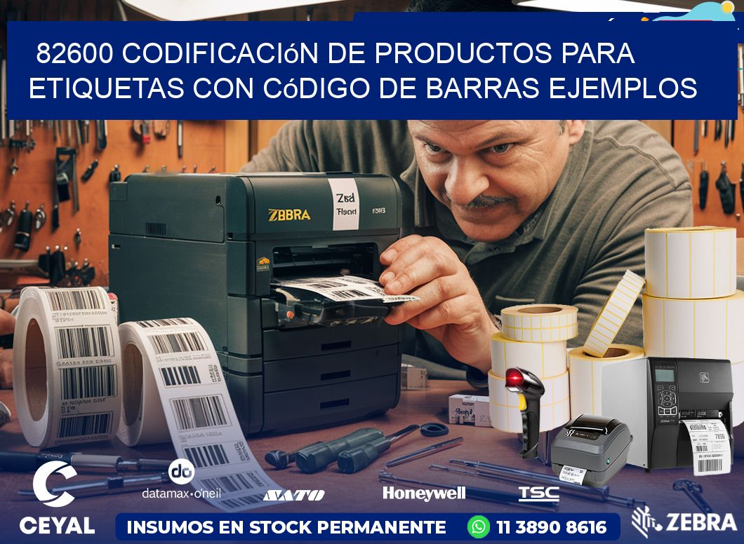 82600 Codificación de productos para etiquetas con código de barras ejemplos