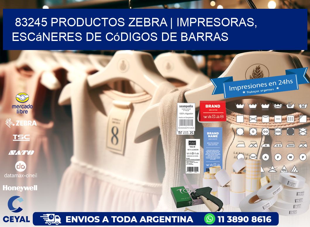 83245 Productos Zebra | Impresoras, escáneres de códigos de barras