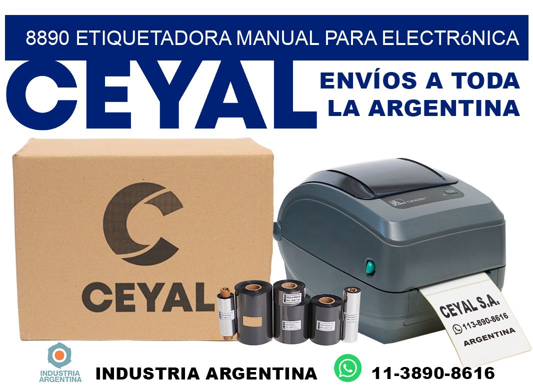 8890 etiquetadora manual para electrónica