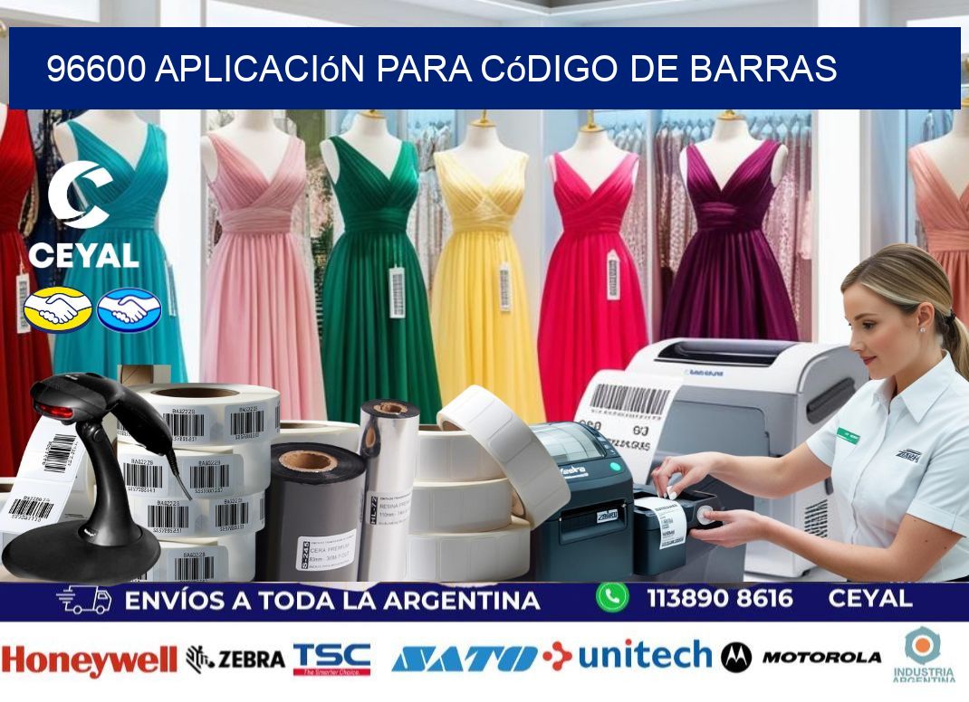 96600 Aplicación para código de barras
