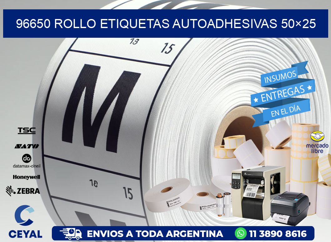 96650 Rollo Etiquetas autoadhesivas 50×25