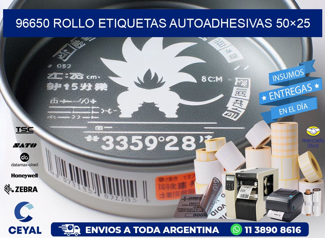 96650 Rollo Etiquetas autoadhesivas 50×25