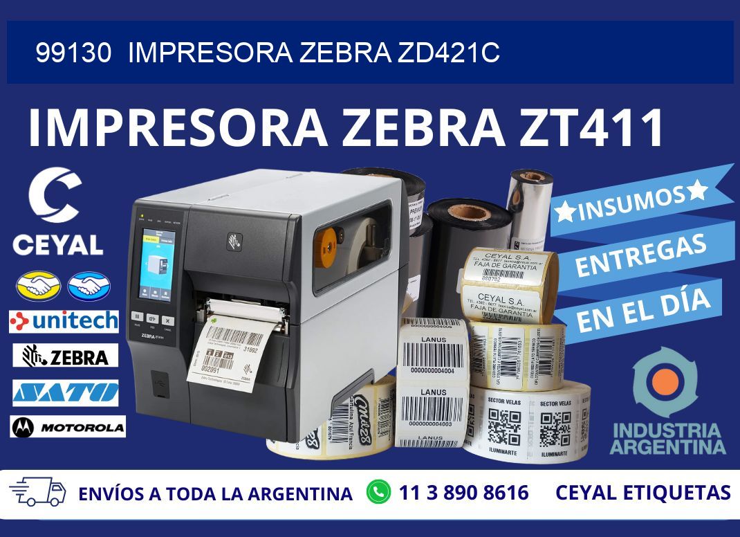 99130  Impresora Zebra zd421c