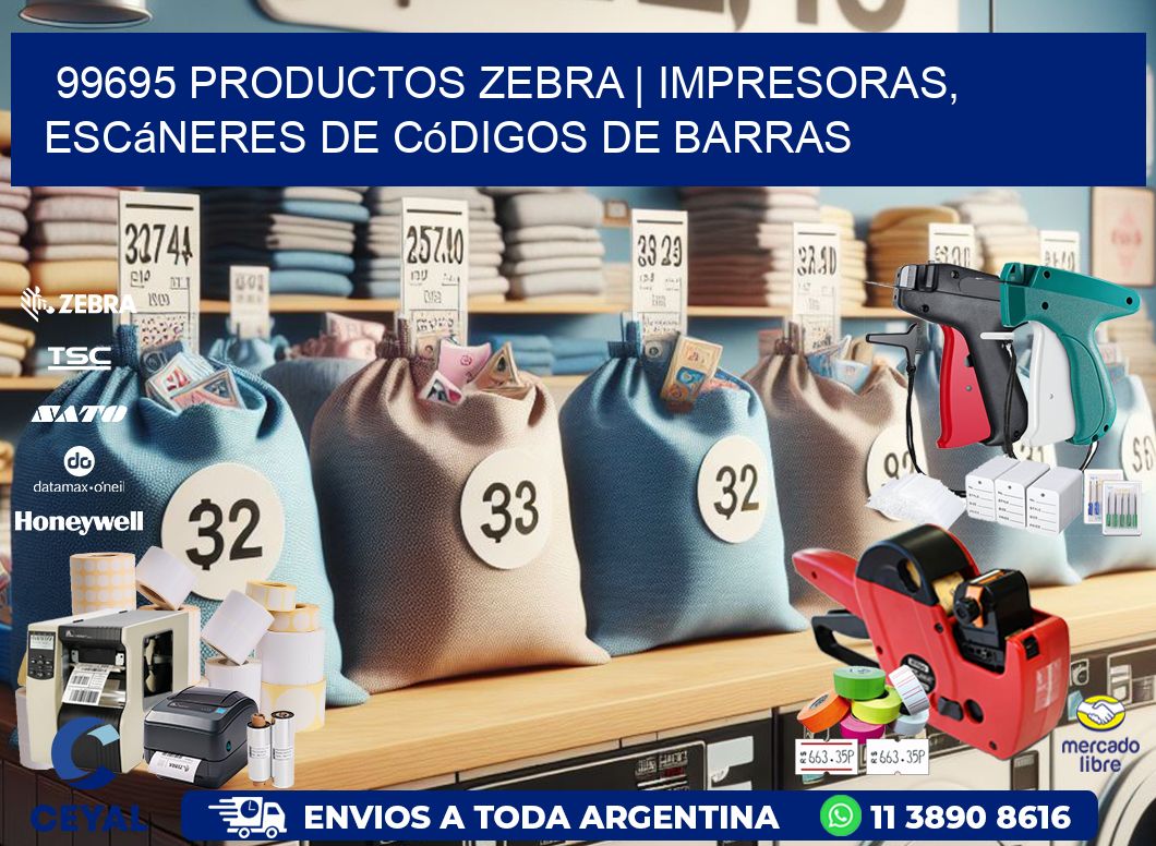 99695 Productos Zebra | Impresoras, escáneres de códigos de barras
