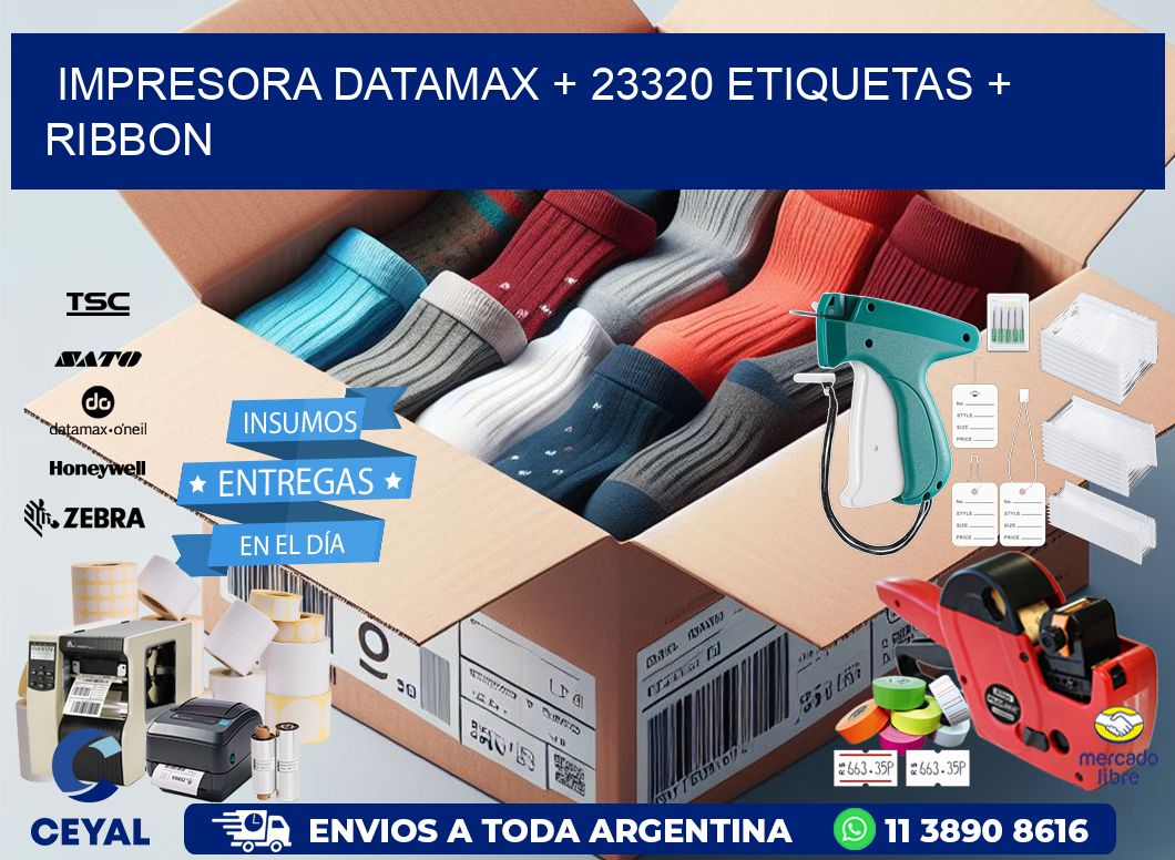 impresora DATAMAX + 23320 etiquetas + ribbon