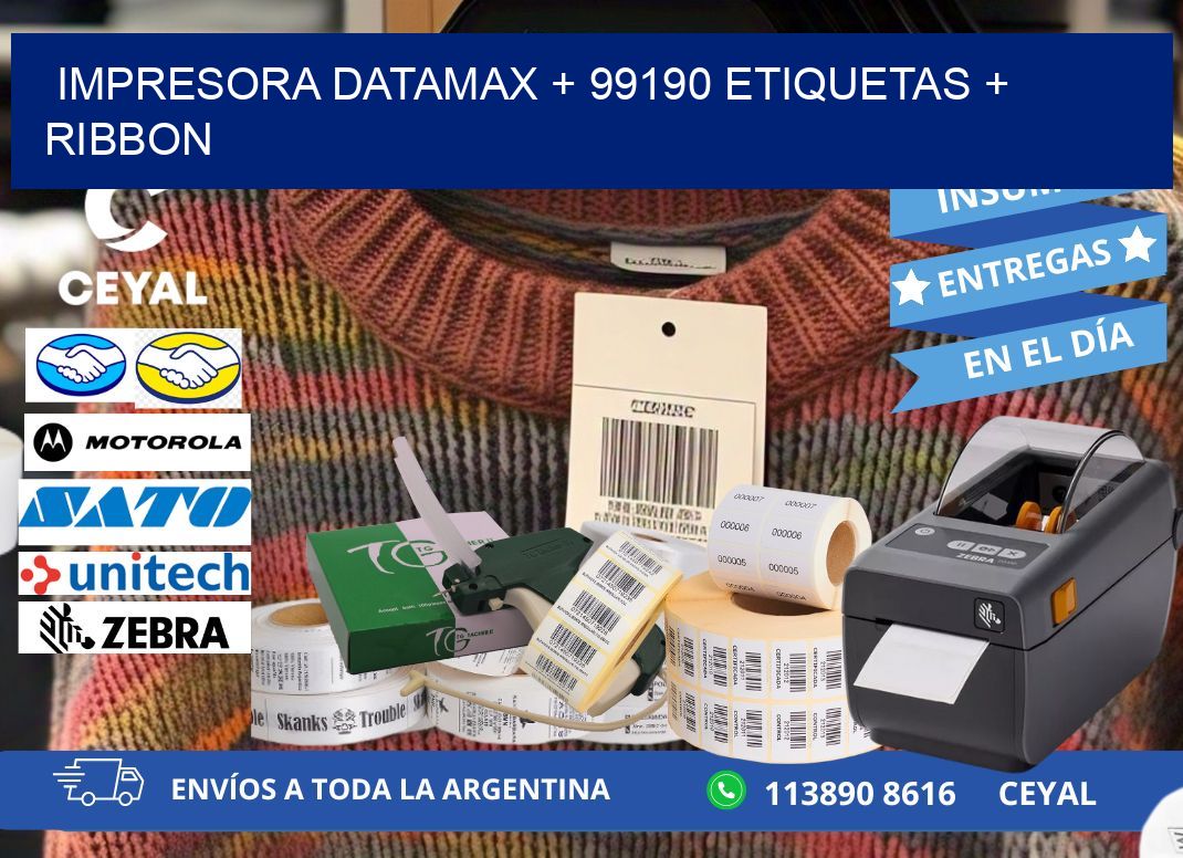 impresora DATAMAX + 99190 etiquetas + ribbon