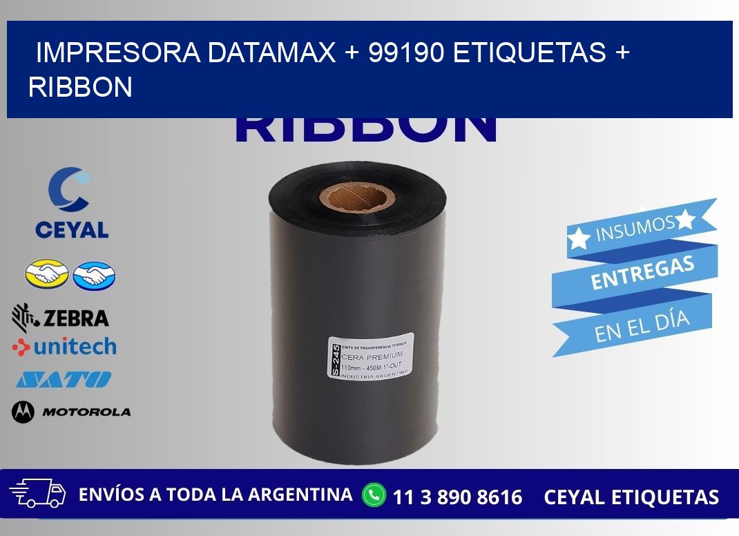 impresora DATAMAX + 99190 etiquetas + ribbon