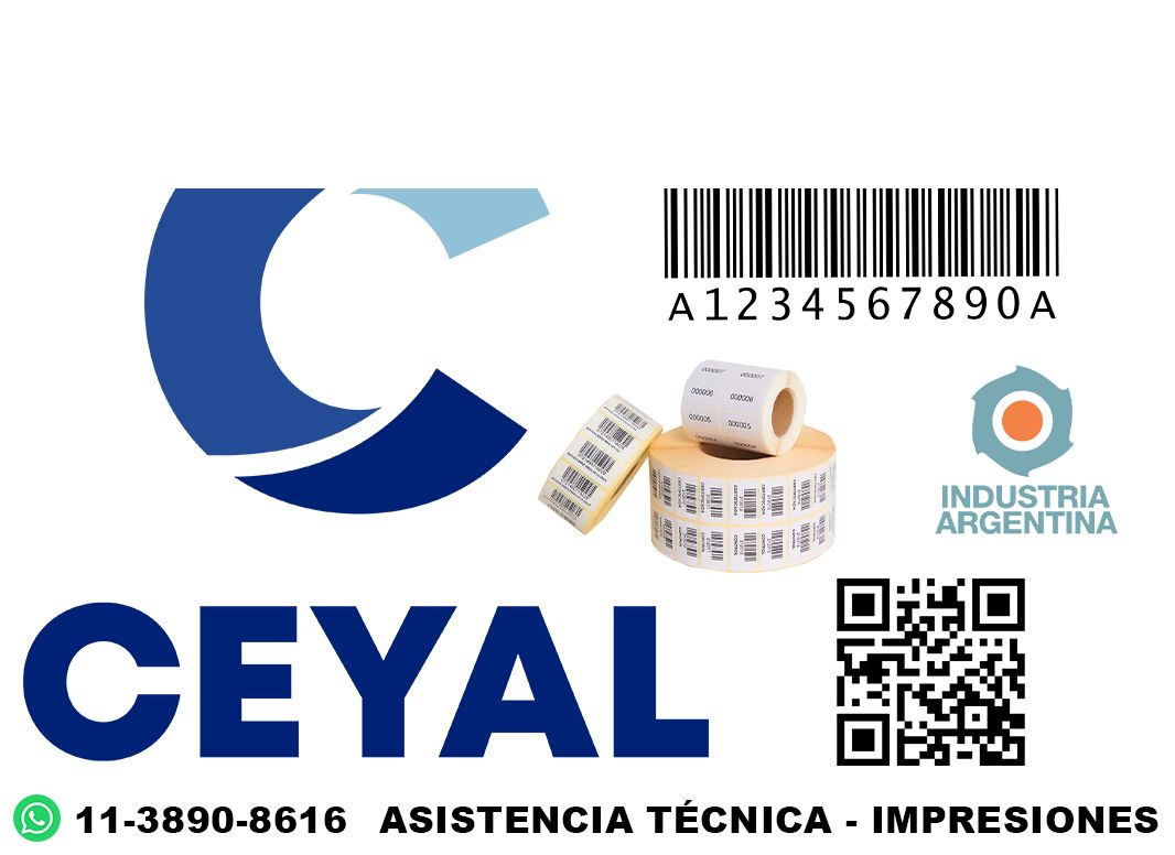 impresora industrial + 49510 etiquetas + ribbon