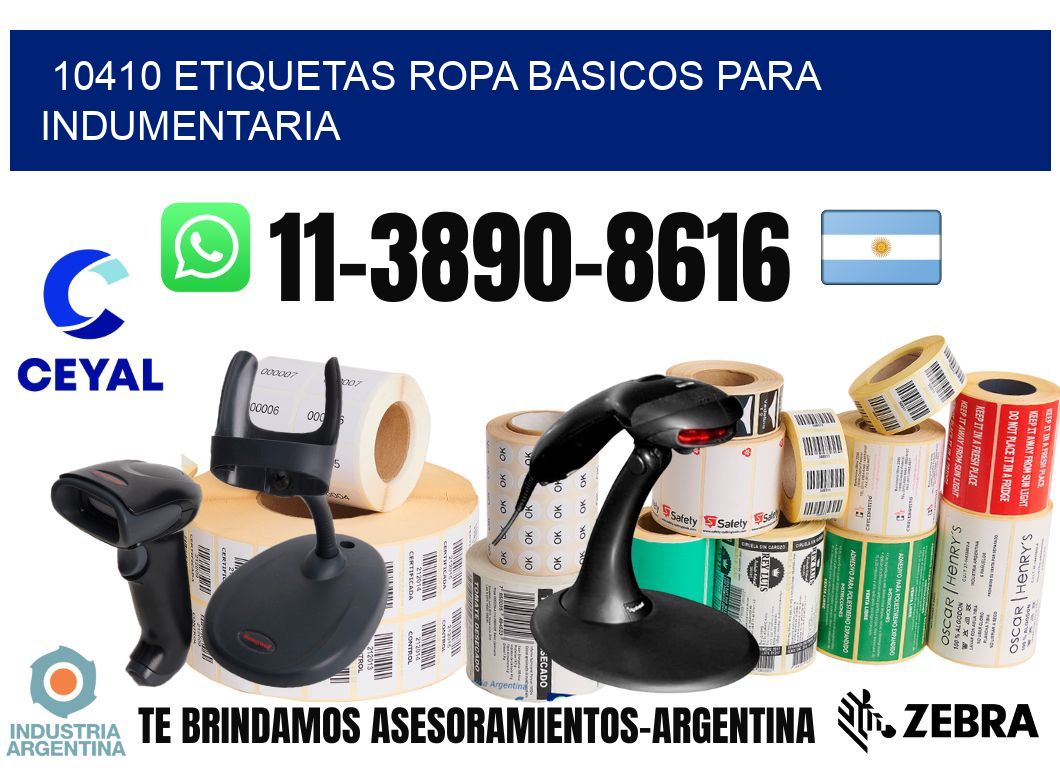 10410 Etiquetas ropa basicos para indumentaria