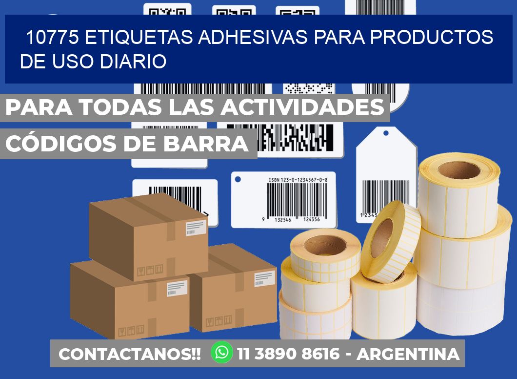 10775 Etiquetas adhesivas para productos de uso diario