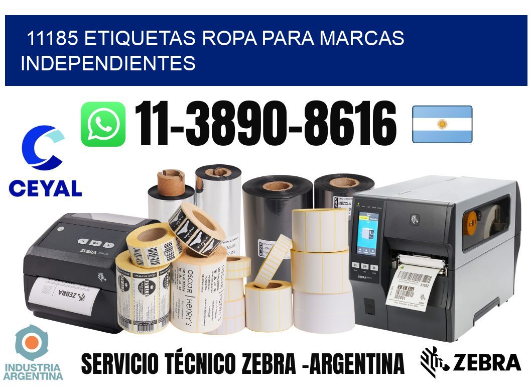 11185 Etiquetas ropa para marcas independientes
