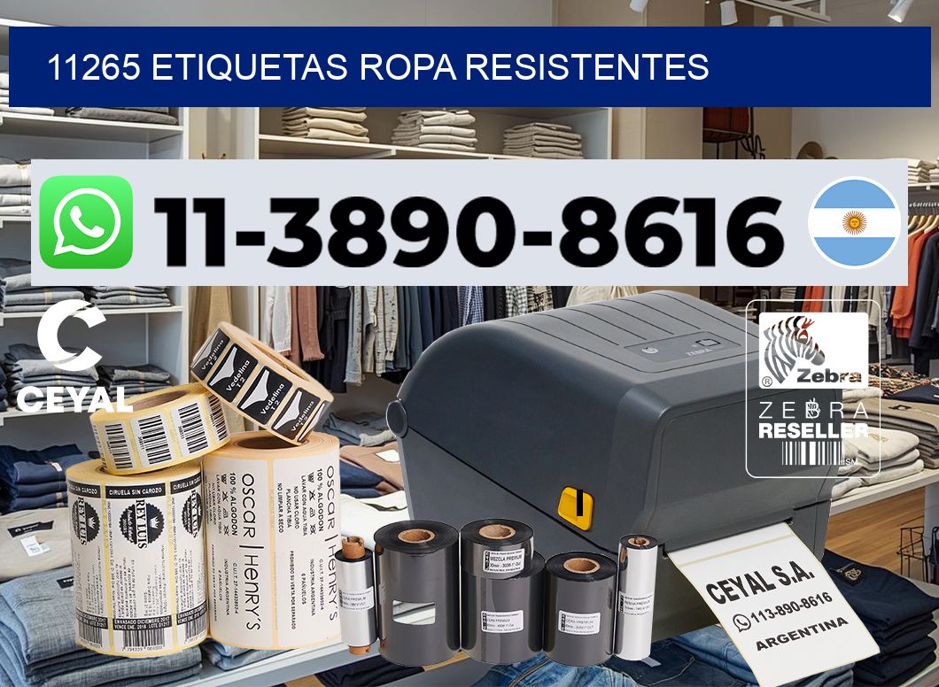 11265 Etiquetas ropa resistentes