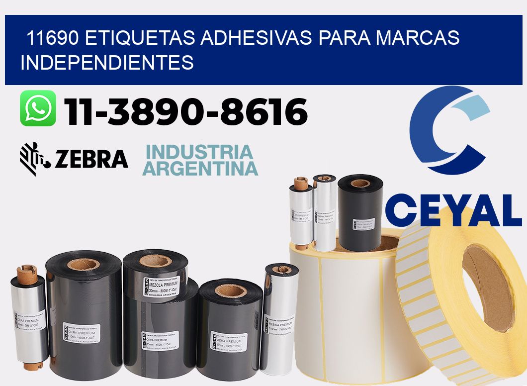 11690 Etiquetas adhesivas para marcas independientes