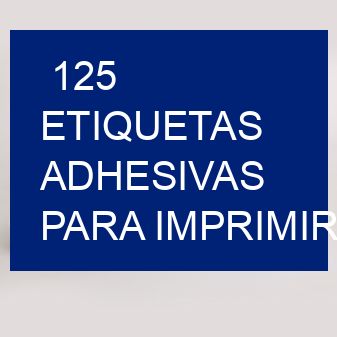 125 etiquetas adhesivas para imprimir