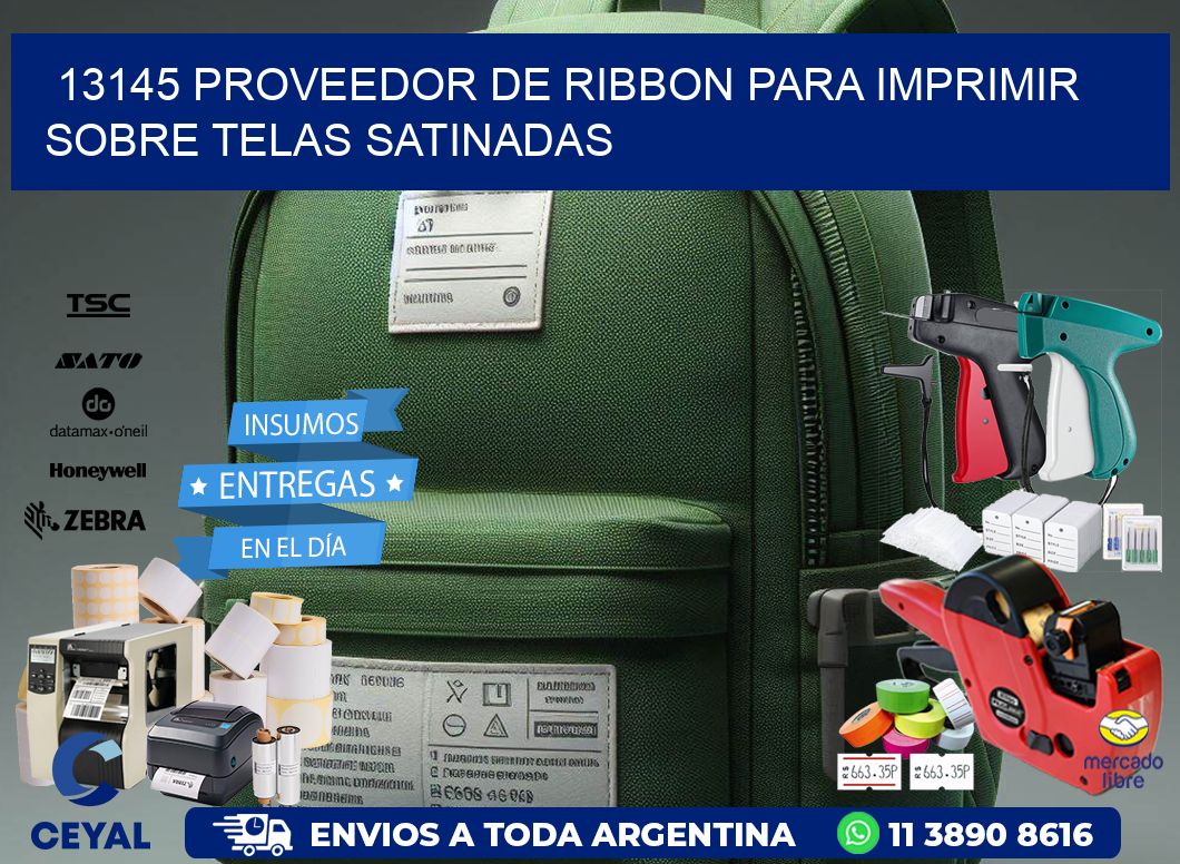 13145 proveedor de ribbon para imprimir sobre telas satinadas