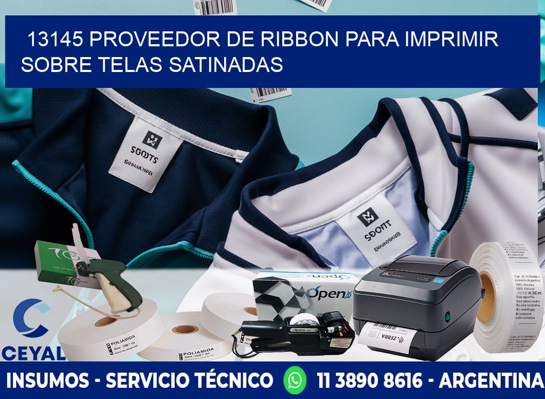 13145 proveedor de ribbon para imprimir sobre telas satinadas