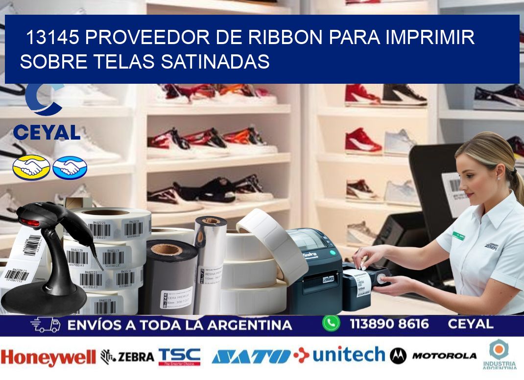 13145 proveedor de ribbon para imprimir sobre telas satinadas