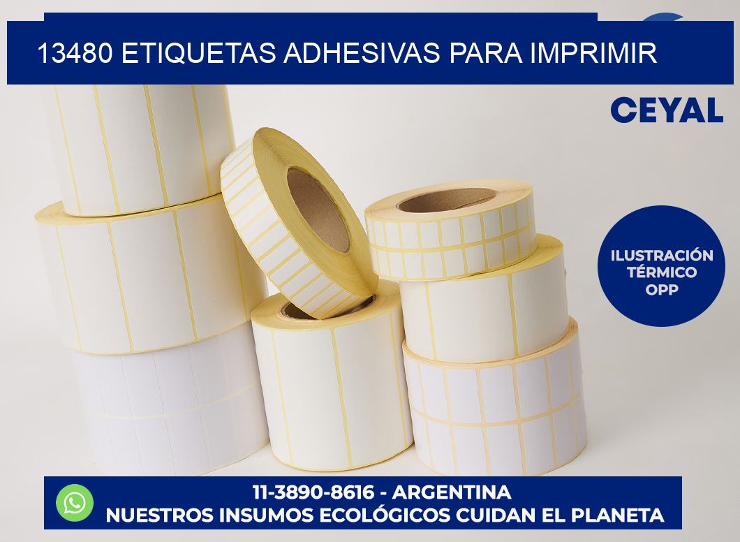 13480 etiquetas adhesivas para imprimir