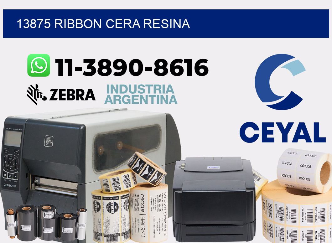 13875 ribbon cera resina