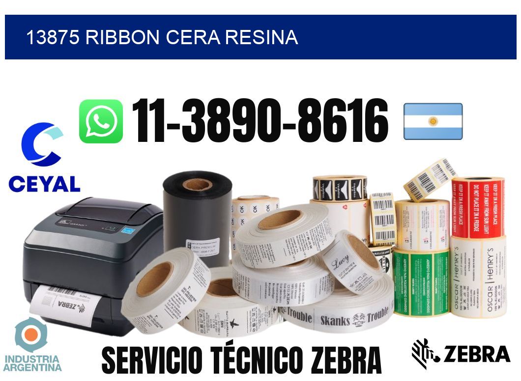 13875 ribbon cera resina