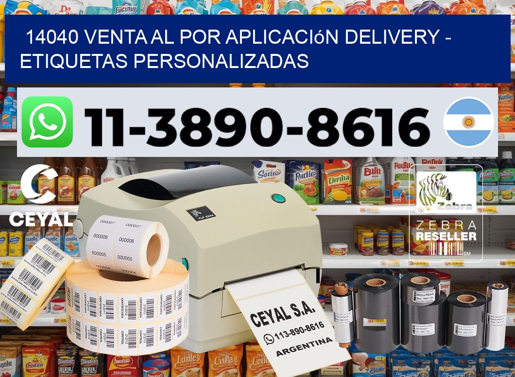 14040 Venta al Por Aplicación delivery – Etiquetas Personalizadas